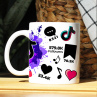 Кружка TikTok с именем Алиса и логотипом Фото № 2